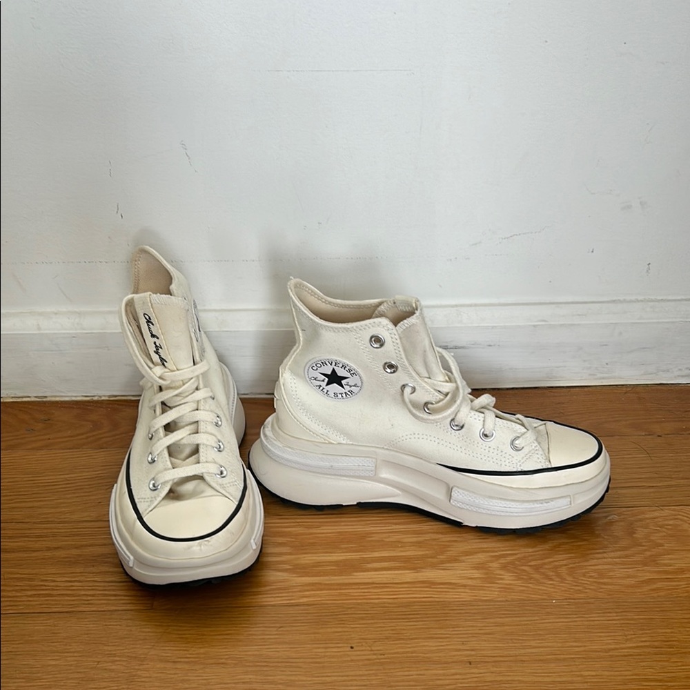 Converse High-Top Sneakers in Cream